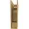 Ekena Millwork 9"W x 36"D x 36"H Thin New Brighton Rough Cedar Woodgrain TimberThane Corbel, Primed Tan CORUR09X36X36NEBRCPR - alternate 3